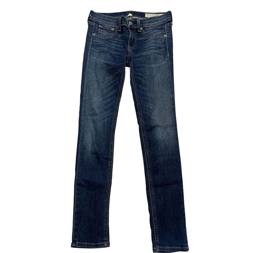 Rag & Bone Jean Capri Jeans Womens 26 Blue RAE Skinny Stretch Denim W1526K122RAF